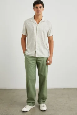 AMALFI SHIRT - PAINTED TILE KHAKI|Rails Cheap