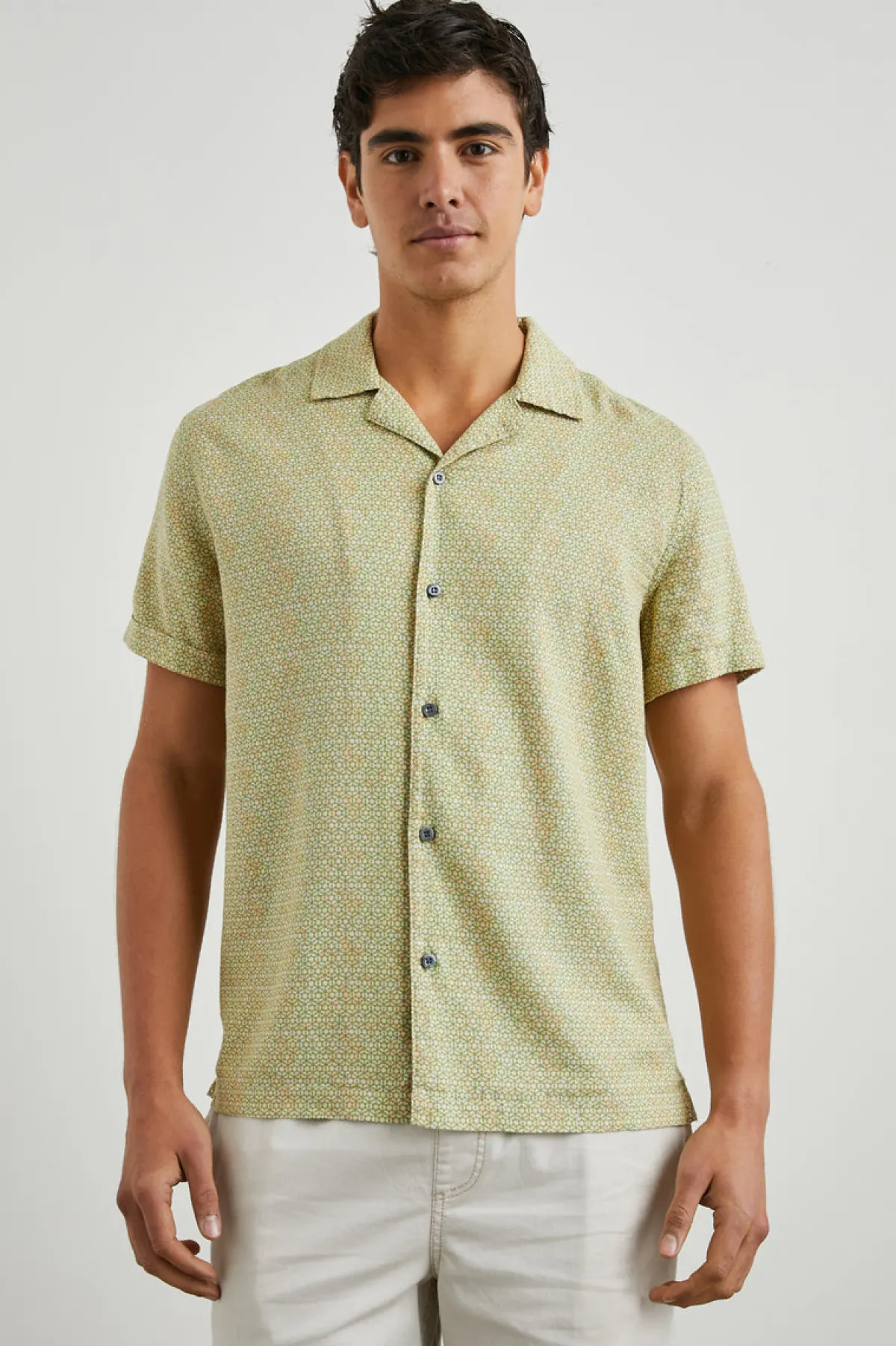 AMALFI SHIRT - PAINTED TILE MATCHA|Rails Flash Sale