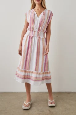ASHLYN DRESS - HIBISCUS STRIPE|Rails Store