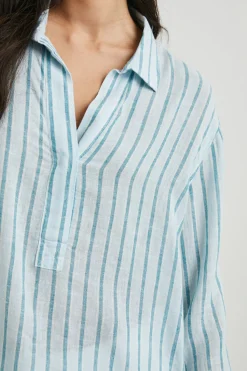 BANKS TOP - CAMBRIA STRIPE|Rails Clearance