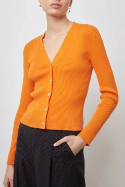 BEAU CARDIGAN - TANGERINE|Rails New