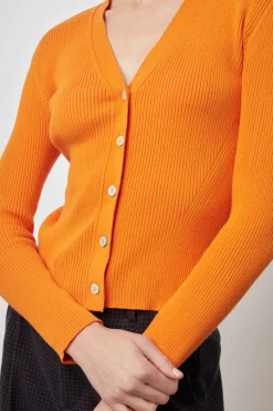 BEAU CARDIGAN - TANGERINE|Rails New