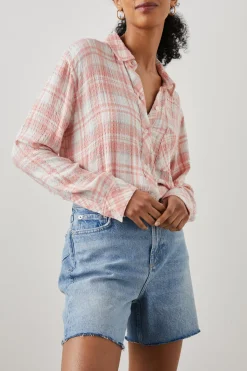 BRADY SHIRT - WHITE PEACH CLOUD|Rails Outlet