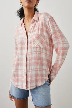 BRADY SHIRT - WHITE PEACH CLOUD|Rails Outlet