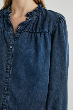 CAMILLE TOP - DARK VINTAGE WASH|Rails Sale