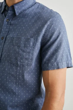 CARSON SHIRT - ADMIRAL BLUE DIAMOND|Rails Hot