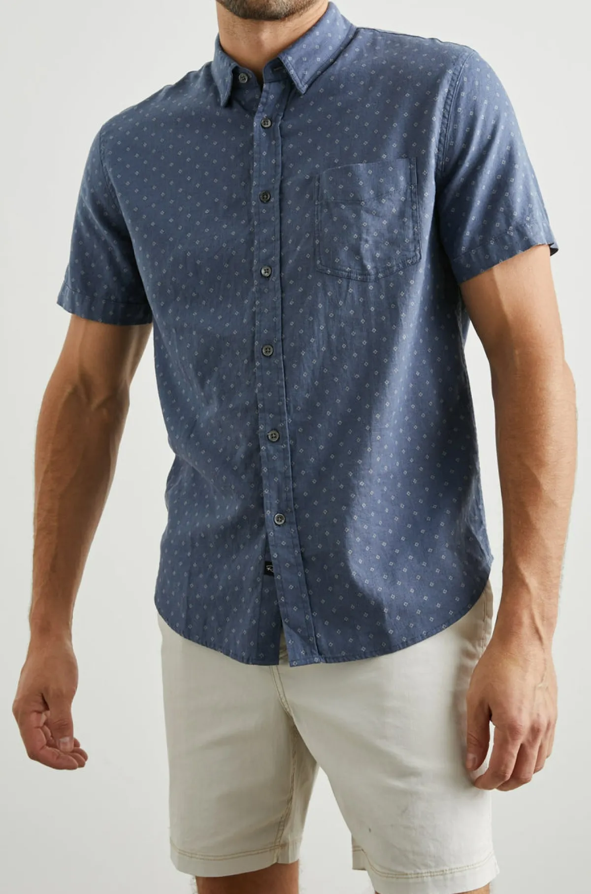 CARSON SHIRT - ADMIRAL BLUE DIAMOND|Rails Hot