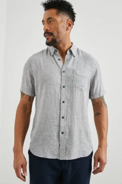 CARSON SHIRT - CHAMBRAY RED STRIPE|Rails Shop