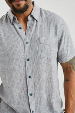 CARSON SHIRT - CHAMBRAY RED STRIPE|Rails Shop