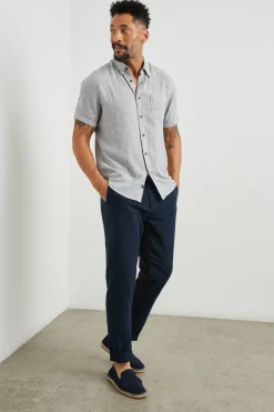 CARSON SHIRT - CHAMBRAY RED STRIPE|Rails Shop