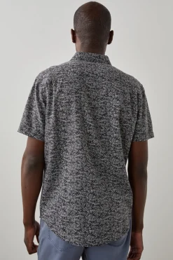 CARSON SHIRT - CROP CIRCLE BLACK WHITE|Rails New