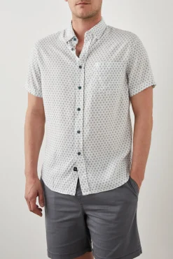 CARSON SHIRT - DIAMOND GEO CREAM|Rails Flash Sale