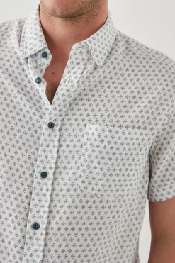 CARSON SHIRT - DIAMOND GEO CREAM|Rails Flash Sale