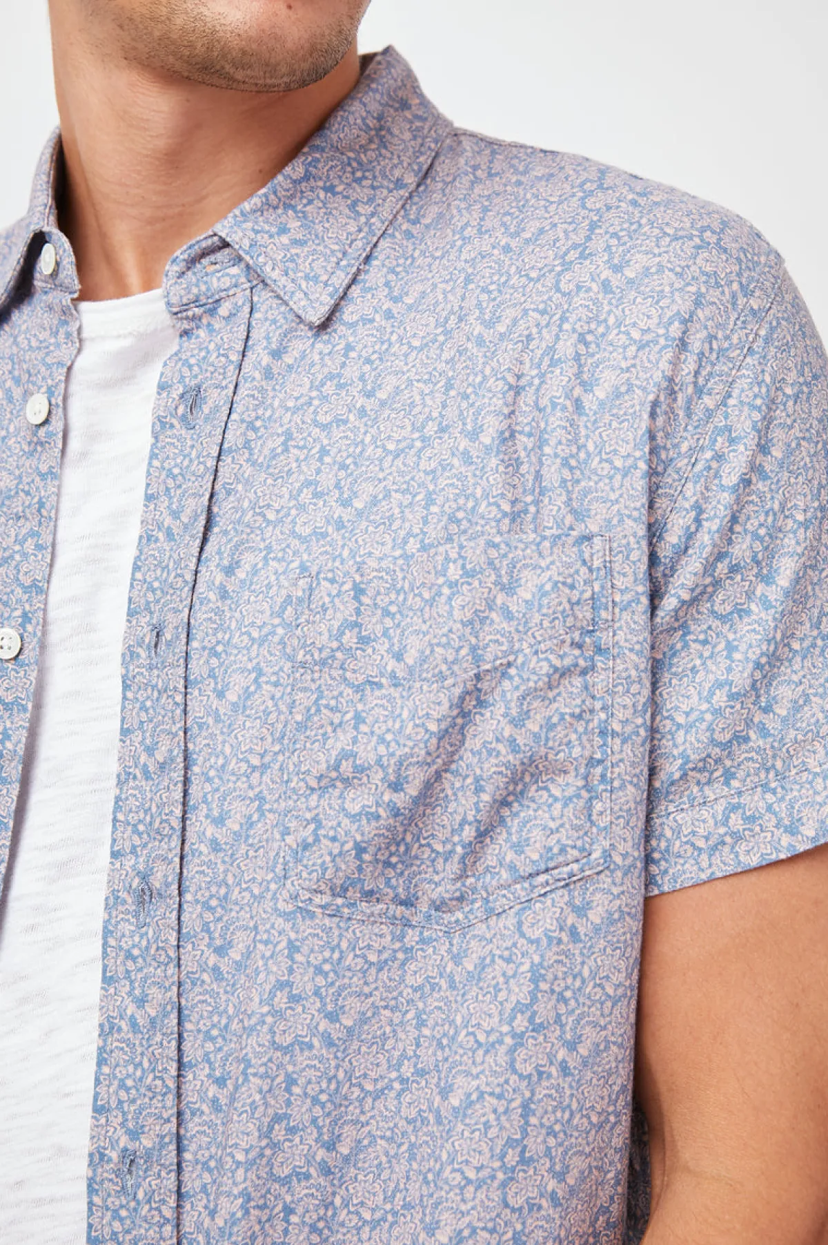 CARSON SHIRT - FLORA BLOOM PEACH|Rails Cheap