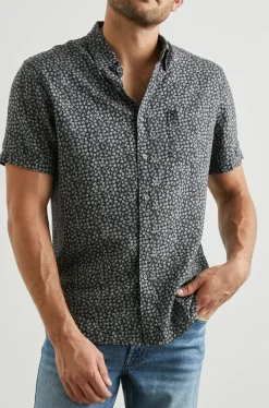 CARSON SHIRT - FLOWER CART ONYX|Rails Clearance