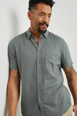 CARSON SHIRT - IVY CALICO CERULEAN|Rails Hot