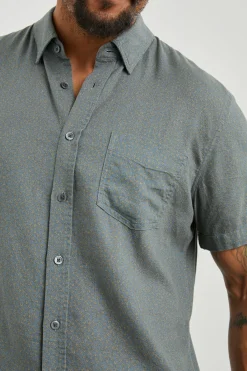 CARSON SHIRT - IVY CALICO CERULEAN|Rails Hot