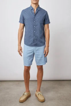 CARSON SHIRT - LOUIS LEAF NAVY GREEN|Rails Discount