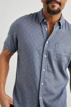 CARSON SHIRT - LOUIS LEAF SLATE|Rails Best