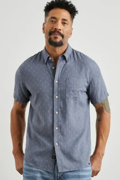 CARSON SHIRT - LOUIS LEAF SLATE|Rails Best