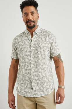 CARSON SHIRT - PALM AMERICANO WHITE|Rails Best Sale