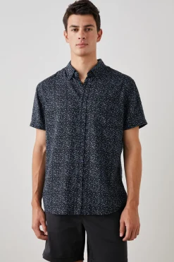CARSON SHIRT - RADICAL GEO BLACK|Rails Fashion