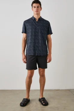 CARSON SHIRT - RADICAL GEO BLACK|Rails Fashion