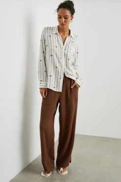 CHARLI SHIRT - STRIPE PALMS|Rails Online
