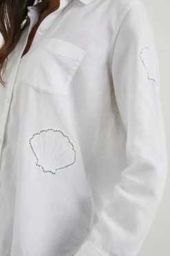 CHARLI SHIRT - WHITE EYELET SHELLS|Rails Cheap