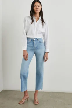 CHARLI SHIRT - WHITE EYELET SHELLS|Rails Cheap
