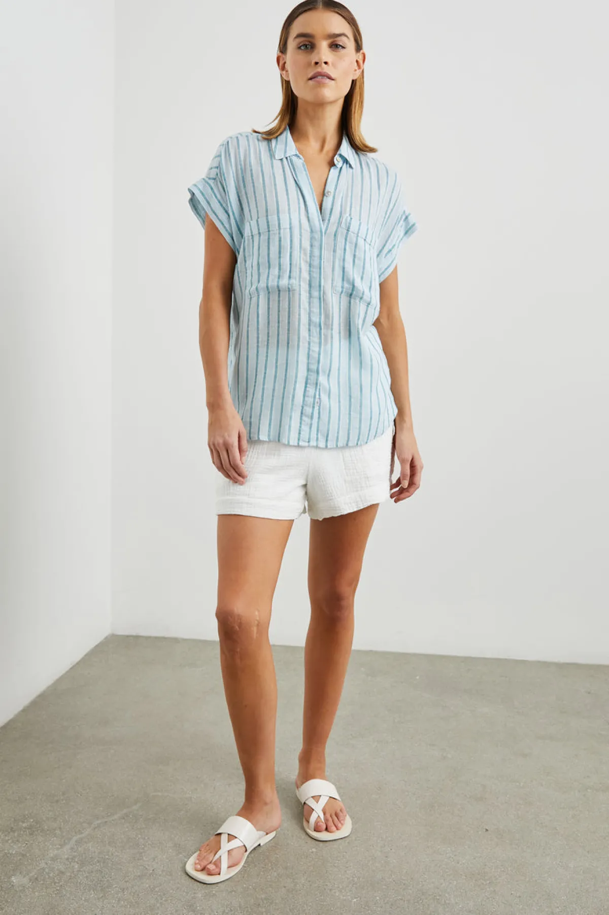 CITO SHIRT - CAMBRIA STRIPE|Rails Flash Sale