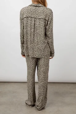 CLARA PAJAMA SET - BLACK CHEETAH SPOTS|Rails Fashion