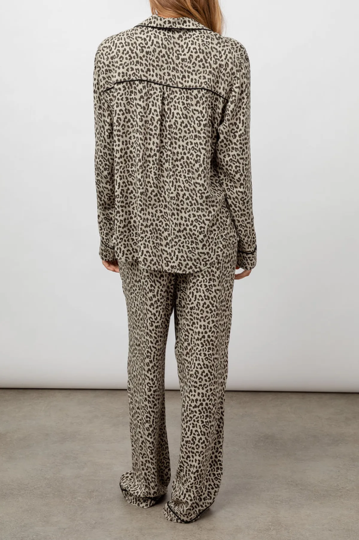 CLARA PAJAMA SET - BLACK CHEETAH SPOTS|Rails Fashion