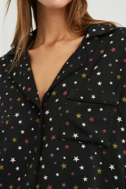 CLARA PAJAMA SET - MIXED RAINBOW STARS|Rails Clearance