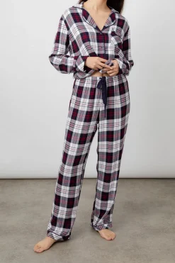CLARA PAJAMA SET - SPRUCE SEAFOAM WHITE|Rails Clearance