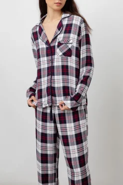 CLARA PAJAMA SET - SPRUCE SEAFOAM WHITE|Rails Clearance