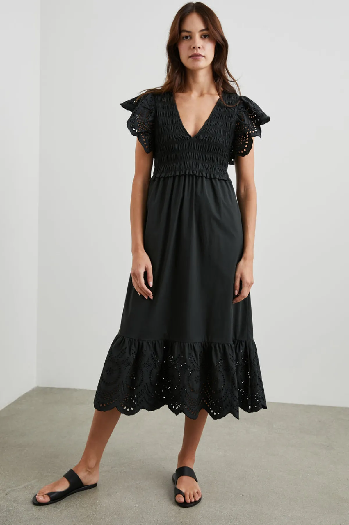 CLEMENTINE DRESS - BLACK EYELET|Rails Clearance