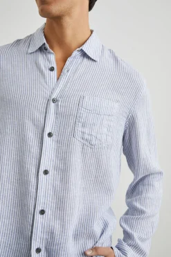 CONNOR SHIRT - DENIM WHITE RAILROAD|Rails Best Sale