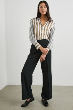 DORIAN SHIRT - BRONZE MIX STRIPE|Rails Online