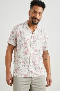 DRESDEN SHIRT - BRUSH FLORAL WHITE|Rails Best Sale
