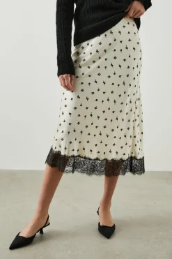 EBONY SKIRT - CHAMPAGNE FLORAL|Rails Outlet