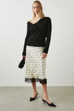 EBONY SKIRT - CHAMPAGNE FLORAL|Rails Outlet
