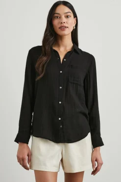 ELLIS SHIRT - BLACK|Rails Cheap