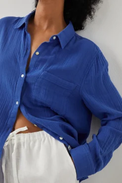 ELLIS SHIRT - COBALT|Rails Cheap