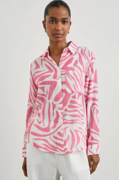 ELLIS SHIRT - PINK TIGER|Rails Fashion