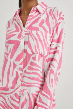 ELLIS SHIRT - PINK TIGER|Rails Fashion