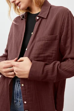 ELLIS SHIRT - RUSSET|Rails Cheap