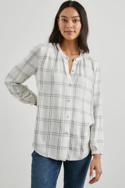 ELOISE TOP - SNOW ONYX GOLD LUREX|Rails Sale