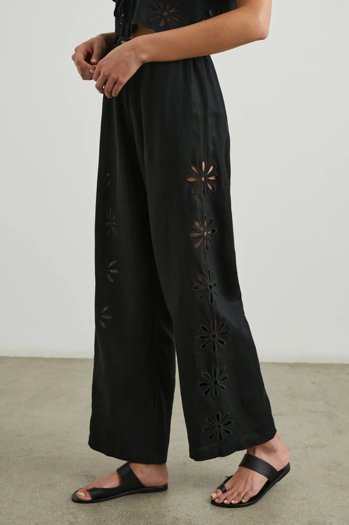 EMMIE PANT - BLACK EYELET|Rails Flash Sale