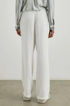 EMMIE PANT - GAUZE WHITE|Rails Clearance